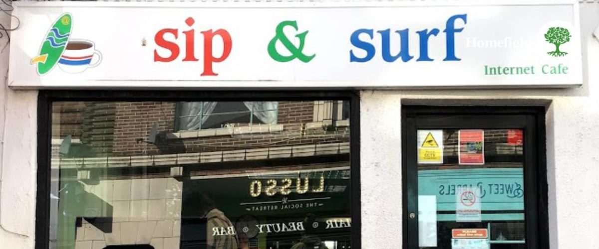 Sip and Surf shopfront, saying Sip and Surf is now permanently closed, goodbye from all the team