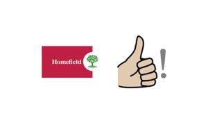 Symbol of Homefield and a thumbs up