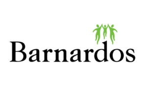 Barnardos Logo with three green figures