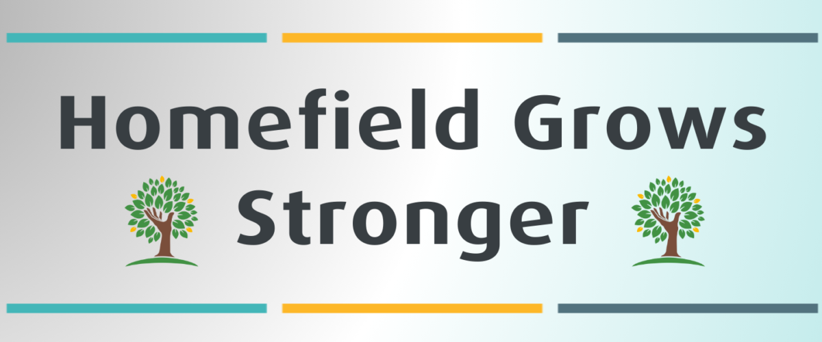 Blog post feature image that reads 'Homefield Grows Stronger'