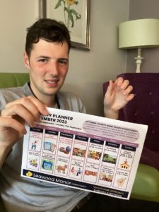 Supported Internship student working at Leawood Manor Care Home