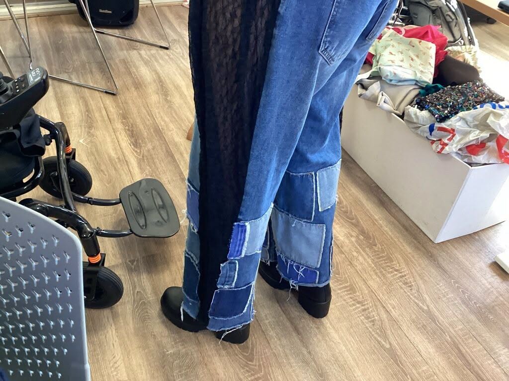 close up of fashion jeans