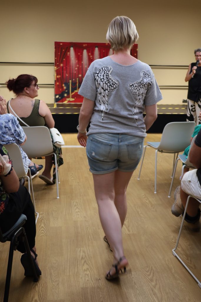 back picture of winged shirt